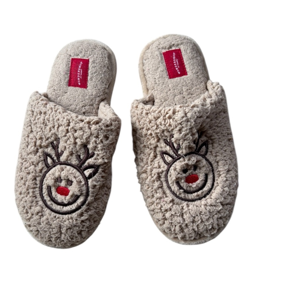 Cozy Rudolph Reindeer Slippers